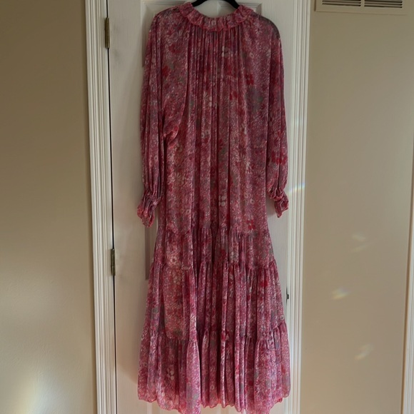 Free People Feeling Groovy Pink Maxi Dress Sz Small - Picture 7 of 7